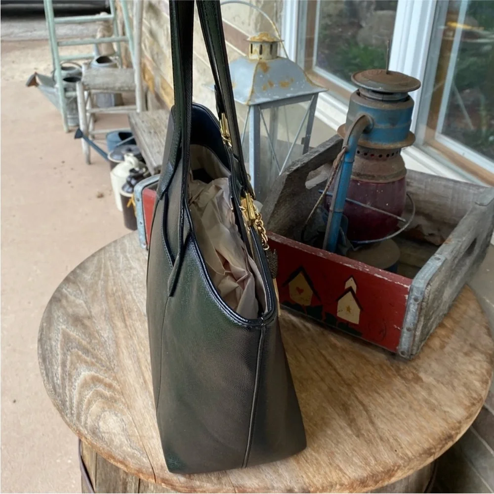 Kate Landry Celestial Charm Black Shoulder Bag‎